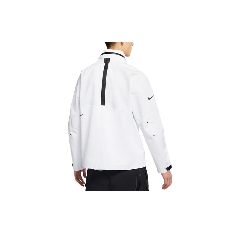 Nike Sportswear Tech Pack Color-Block Packable Hooded Jacket Men Outerwear White CZ9310-100