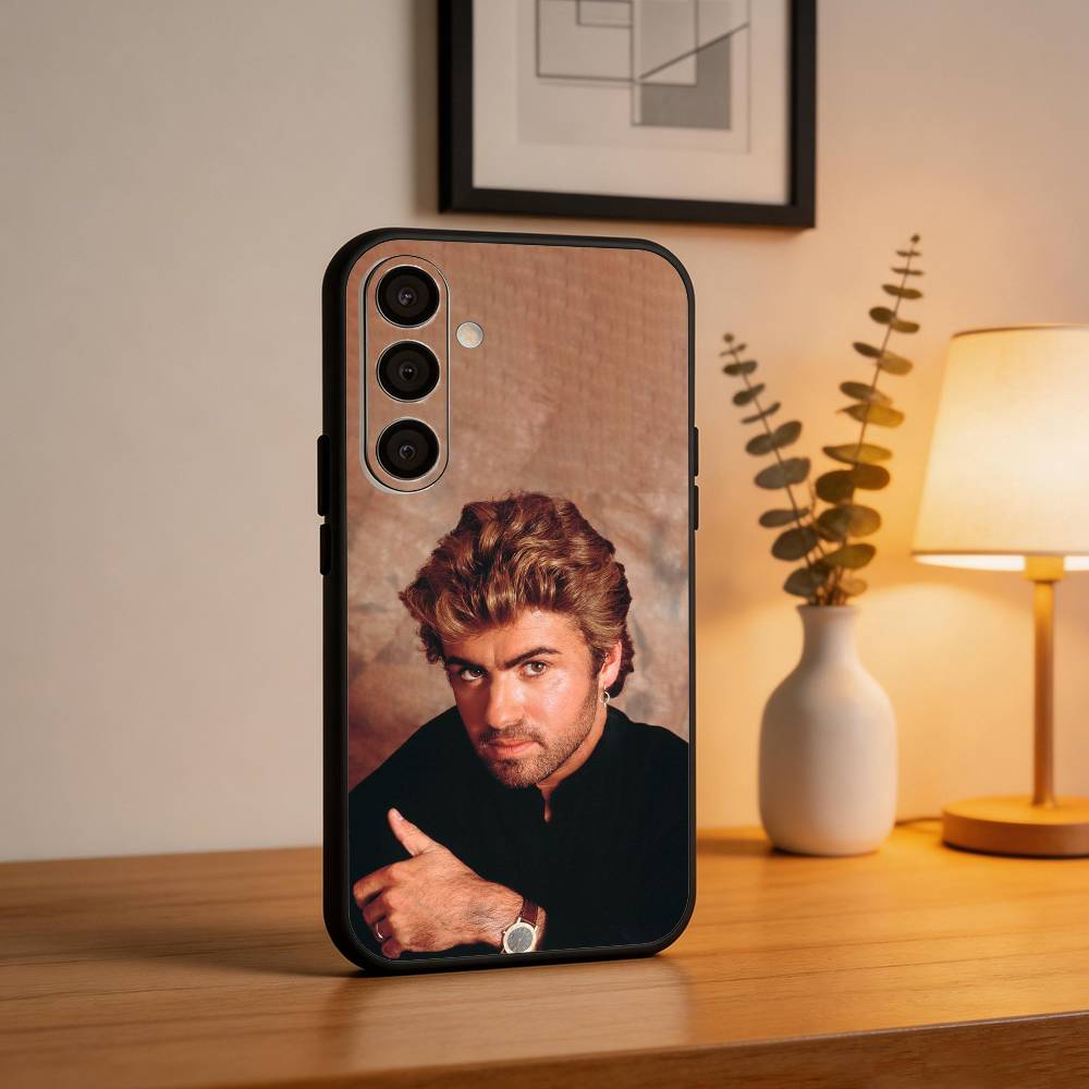 Singer G-George Michael  Phone Case For Samsung  A73,72,71,53,52,51,22,91,80, Soft Black Cover