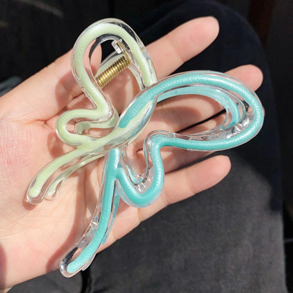 Beach Headwear Butterfly Hair Claw Plastic Butterfly Shark Clip Butterfly Hairpin  Vacation