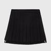 LIKK Slit Point Pleated Skirt (Black)_L4A1-Sk05C
