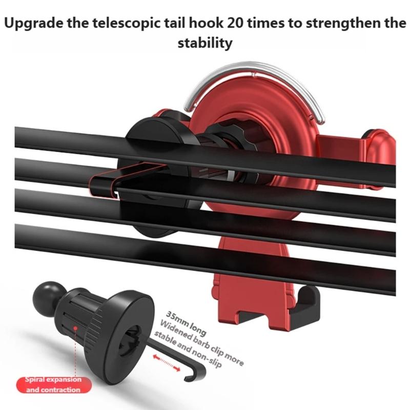 Car Phone Holder Car Air Vent Mount Holder for 4.7-6.7in Device Auto Clamping Phone Stand 360 Degree Rotating Bracket