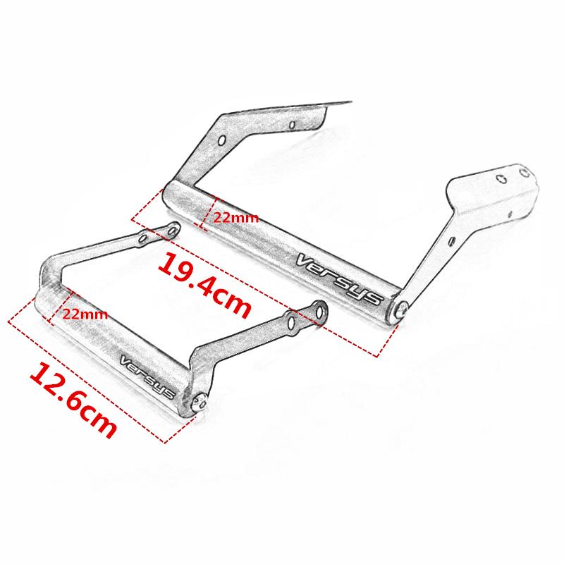 Motorcycle Smart Mobile Phone GPS Plate Bracket Supporter Stand Holder Bar FOR KAWASAKI VERSYS1000 VERSYS 1000 2017- 2018