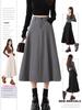 2025 Women's High-Waisted A-Line Long Skirt - Autumn/Winter Collection