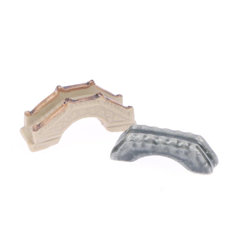 Chinese Miniature Ceramic Figurine Bonsai Rockery Landscape Ornament Simulated