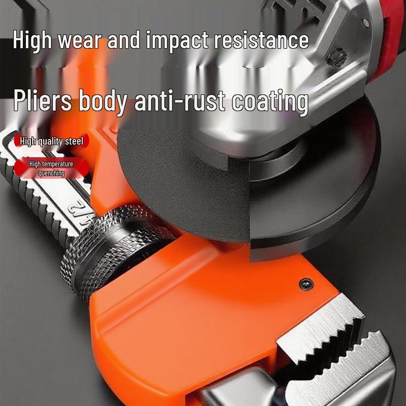 Heavy Duty Industrial Pipe Pliers - Universal Labor-Saving Wrench for Water Pipe Repair