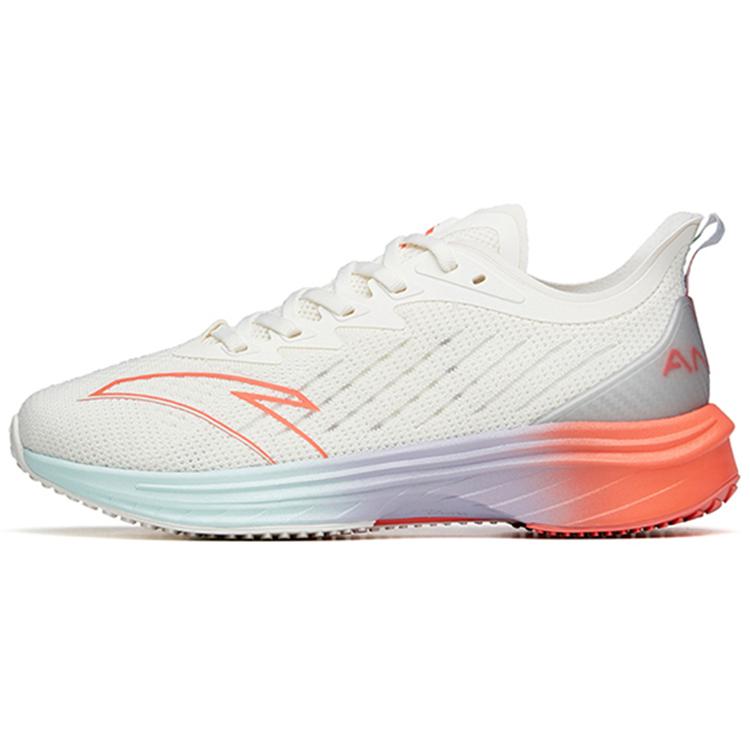 New Anta MACH Mach 1.0 Breathable Low Top Running Shoes Women's Ivory White 122215566-3