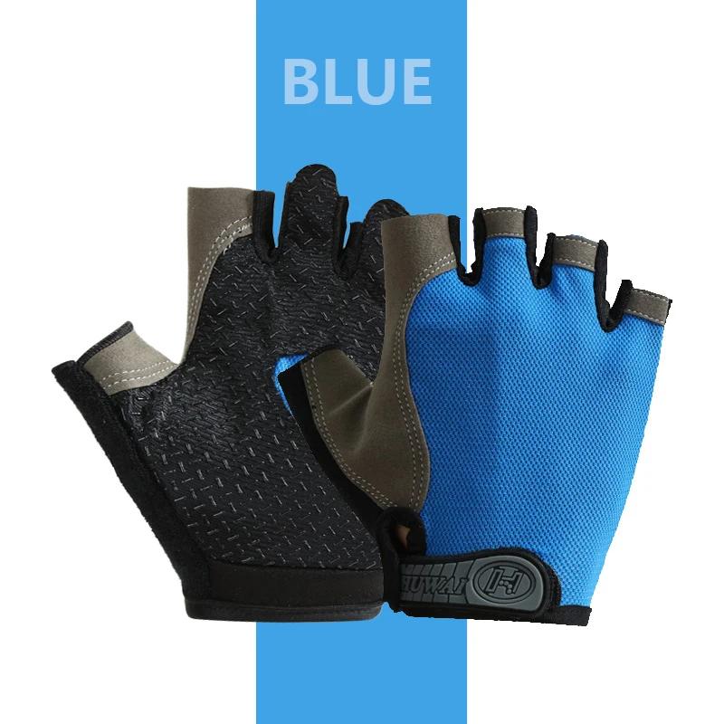 Cycling Bicycle Gloves Half Finger Gym Gloves Mitten Breathable Anti-slip Glove Fitness Sport Training Gloves Men Women Exercise
