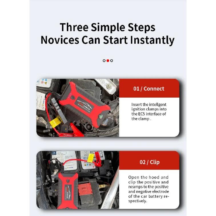 Avviatore Portatile per Batteria Auto Avviatore di Emergenza per Auto 99800mAh Auto a Benzina Diesel Alimentatore di Avviamento di Emergenza 12V Per Auto