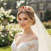 Elegant Bridal Princess Crown Sparkling Wedding Head Wear Baroque Queen Tiaras  Birthday Party