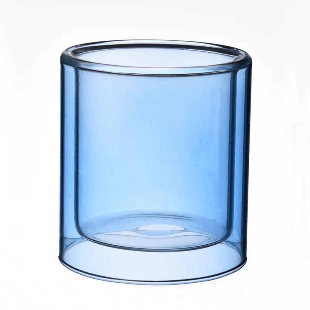 Klares Glas Tasse Teelichthalter für DIY Kerzen Aromatherapie Herstellung Geburtstagsfeier Hochzeit Weihnachtsdekorationen