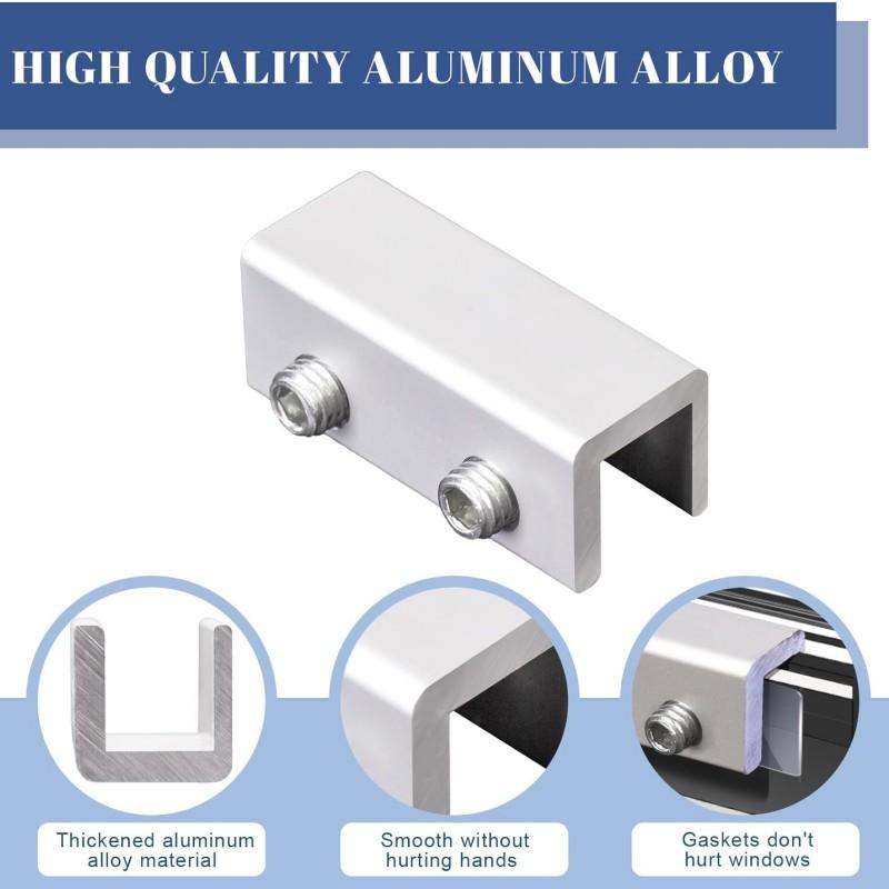 10-1Pc Window Lock Stopper Aluminum Alloy Sliding Window Anti-theft Lock Window Sliding Door Baby Kids Child Safety Doors Lock