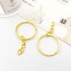 Iron Key Ring Keychain In Multiple Colors, 30mm/25mm Chain – DIY Car Accessory