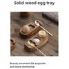 "Acacia Wood Egg Tray: A Multi - Functional Egg Cup Holder, Eggshell Cup, Egg Steamer and Egg Piercer In One."