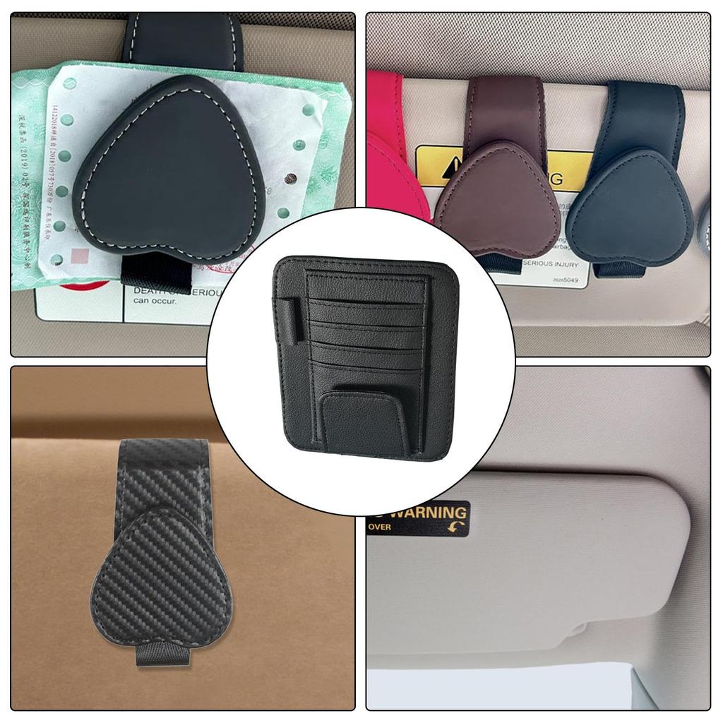 Sunglasses Clip for Car Visor, Car Sun Visor Multifunctional Document Storage Clip Sun Visor