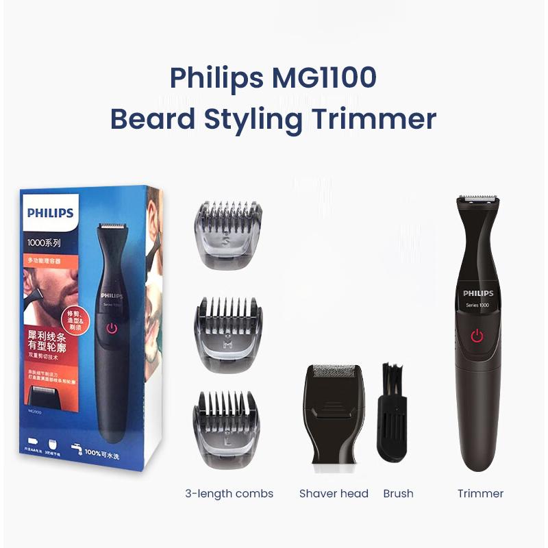 Philips MG1100/16 Multifunktions-Trimmer-Rasierer-Gesichtsstyling-Tool