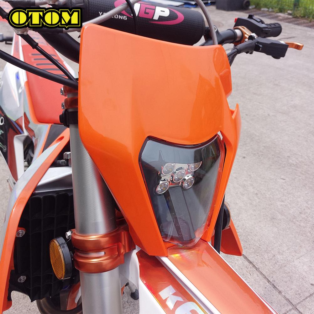 For KTM Motorcycle Headlight Housing Cover Front Head Light Protection Shell Headlamp Guard EXC EXCF XCW XCFW 2017-2023 Pit Bike
