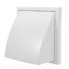 Wall Mounted Vent Cover Plastic Exterior Exhaust Deflector for Windproof Rainproof Kitchen Bathroom Chimney Dryer Air Duct Vent