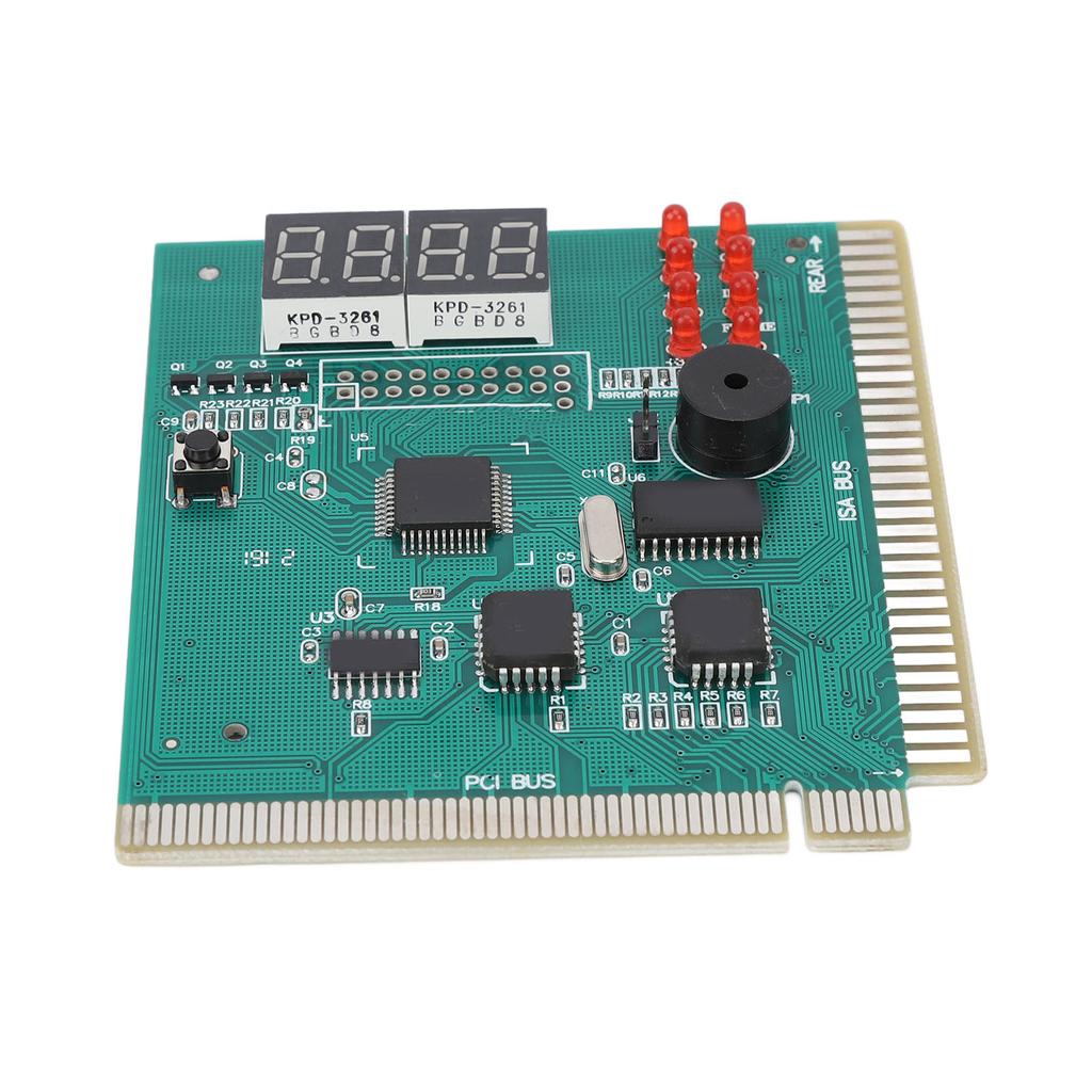PC Diagnostic Card 4 Digit Standard PCI ISA Port Dual POST Code Display Desktop Diagnostic Card for PC Mother Board