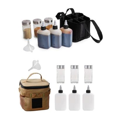 Small Condiment Bottle Condiment Container Set Seasoning Bottles Organizers Set