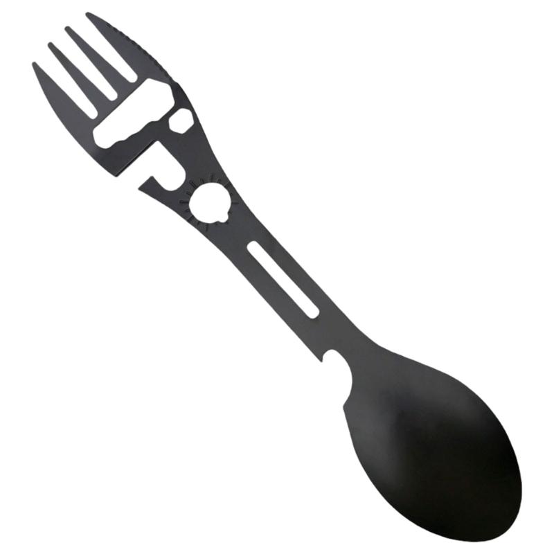 Picnics Hiking Pocket Cutlery Strong Waterproofed Bottle Openers Spoon Fork for Camping Hiking Backpacking Hunting