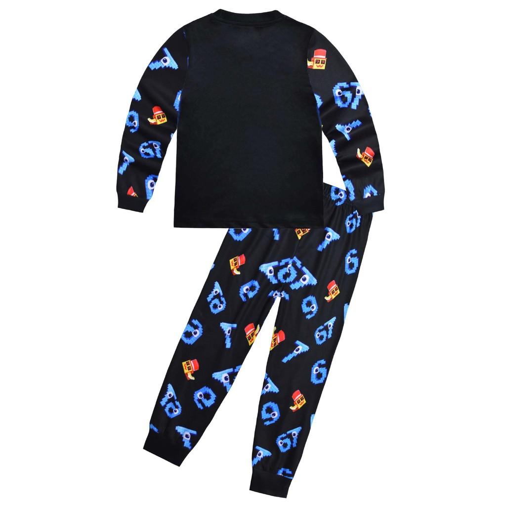 81285 Kids Boys Girls Steal a Brainrot 67 Six Seven Print T-Shirt Top Pants Pajamas Sleepwear  2 Pieces Sets