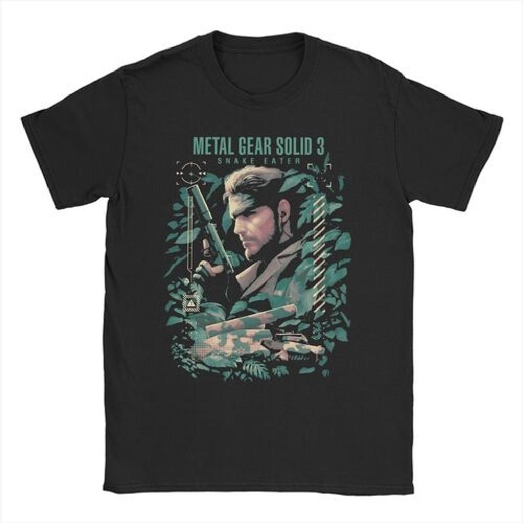Men Women MGS1 Solid Snake Game T Shirt Metal Gear Cotton Tops Funny Short Sleeve O Neck Tees Classic T-Shirts
