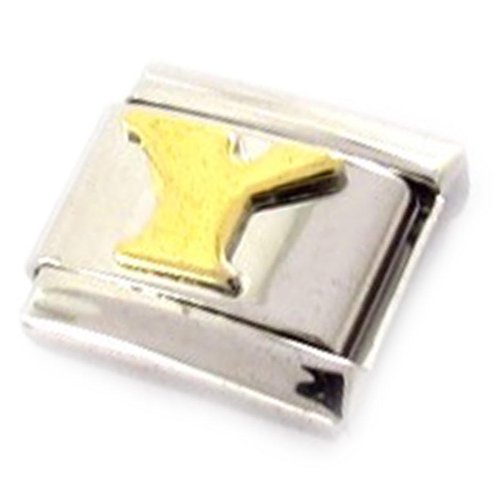 Les Trésors De Lily [C6039] - Gold 'Y' Letter Mesh