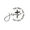 1Pcs Jesus Road Car Sticker Self-Adhesive Christian Car Sticker Jesus Road Cross Design With "Road, Truth