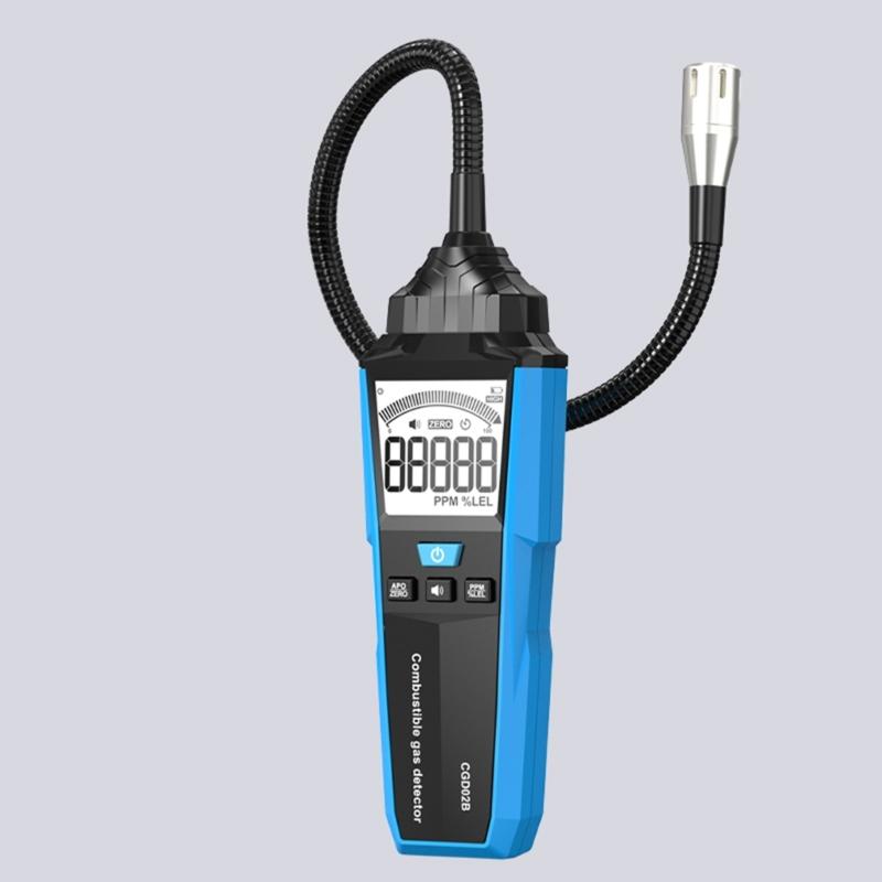 Portable Combustible Natural Gas Leak Location Determine Meter Tester Analyzer Accurate Detection with Sound Light Alarm