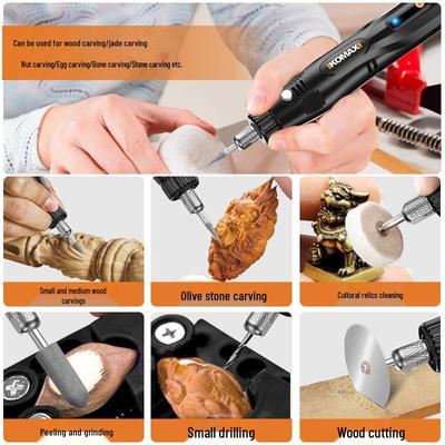 Mini-Hand-Elektroschleifer für Jade, Holzschnitzerei, Polieren, Schneiden und Gravieren