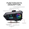 Bluetooth 5.3 Helmet Headset Wireless Hands-free Call Phone Kit Motorcycle Waterproof Earphone Music Player Speaker for Moto