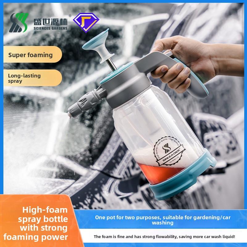 1.5l Handheld Foam Sprayer, Car Wash Pressure Spray Bottle, Manual Pump Foam Cannon For Home Garden Watering