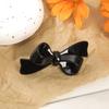 AWAYTR Retro Amber Bow Duckbill Hairpin Brown Acrylic Hair Clips Valentine Headwear Girl Hair Accessories Festival Gift