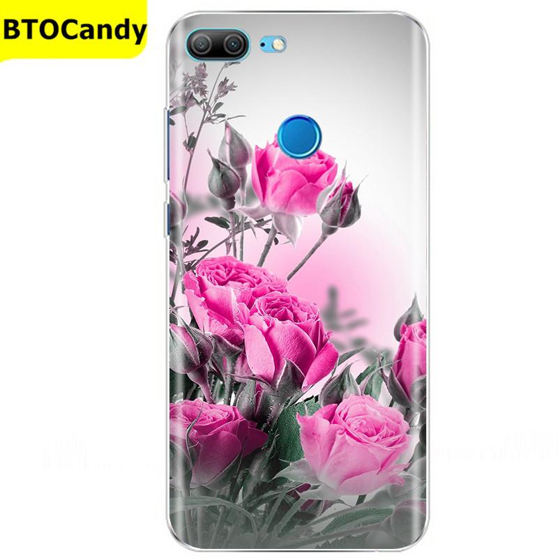 Etui For Honor 9 Lite Etui Kwiat Miękki Silikon Couqe Etui na Telefon Huawei Honor 9 Lite Etui Na Tył Honor9 9lite Coque Funda
