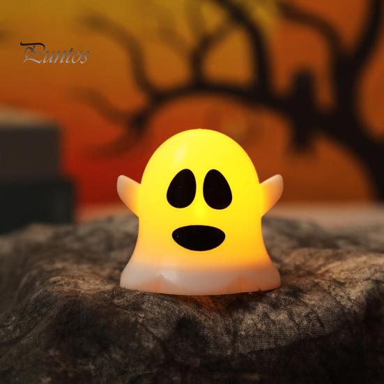 Decorative Ghost for Shelf 6 Pcs Light, LED Color Changing Warm Flameless Battery-Operated Safe Halloween Accent Light Mini Spirit Night Lamps, Spooky
