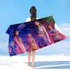 Korean Kpop Group A-Aespas Anime Beach Swimming Towel Soft Absorbent Washcloth Children's Gifts for Kids Travel Camping Gym