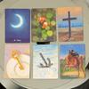 Time Lenormand Oracle Deck 38 Oil Painting Style Cards with Extra Man/Woman Cards Printed on Double-embossed Cardstock 9x6cm