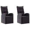 Exclusive House - 5 Pcs Garden Dining Set Black