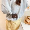 1PC Mini Saddle Crossbody Bag Chain Strap Crossbody Design Tiny Coin Purse Shoulder Strap Compact Shape Mini Saddle Bag