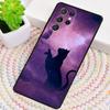 Anime Mond Katze Handyhülle für Samsung Galaxy note 10 pro S26 Ultra S23 S24 FE S25 S21 S22 PLUS stoßfeste Hülle