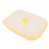 600ml Rectangular Portable Food Grade Silicone Folding Lunch Box Food Container (Yellow)