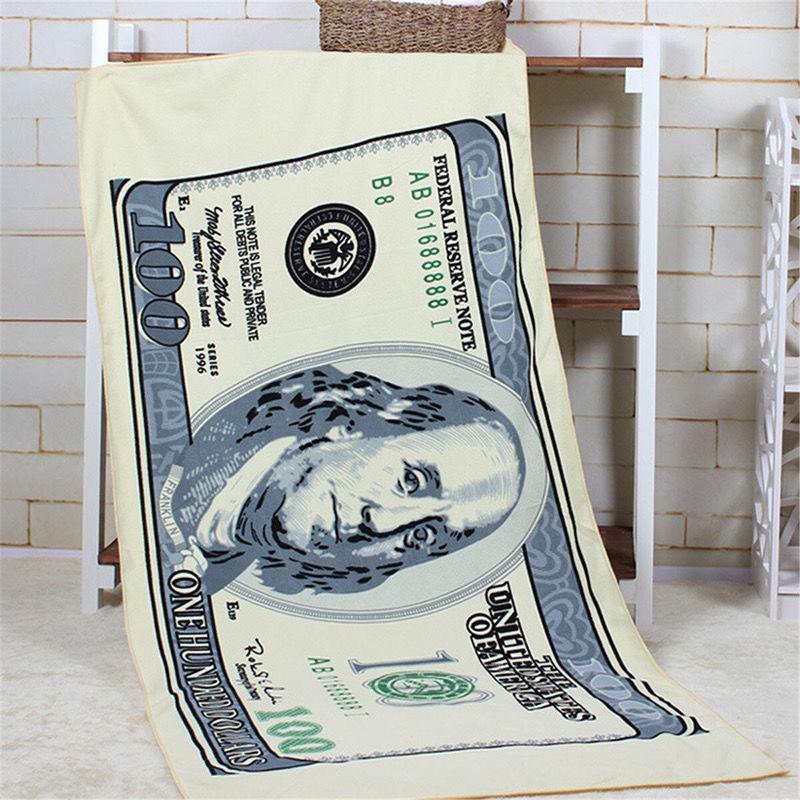 Million Dollar Quirky Cover Blanket Office Blanket Facecloth Blanket Personalized Creative Gift Blanket