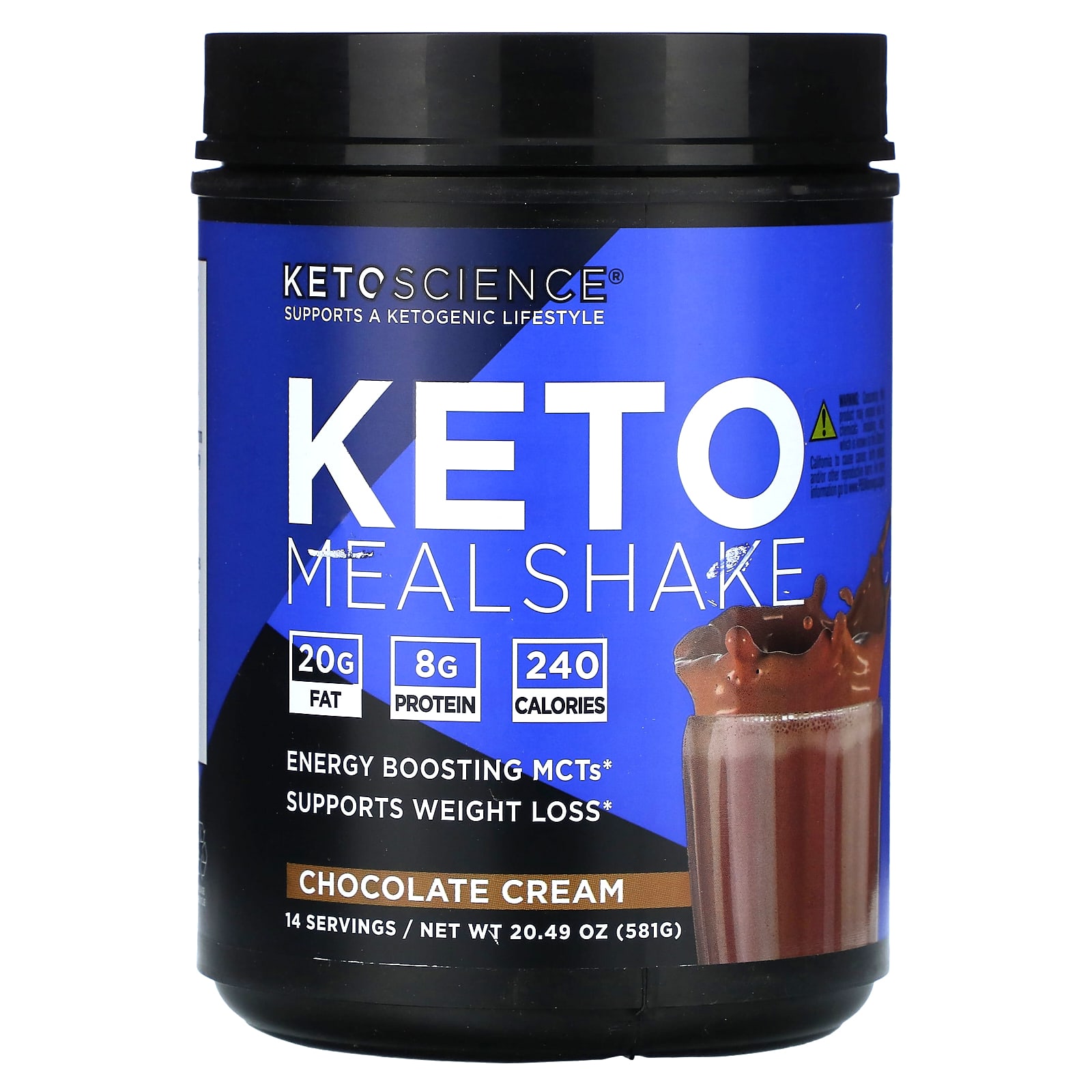 

Keto Meal Shake, Chocolate Cream, 581G(20.49Oz)