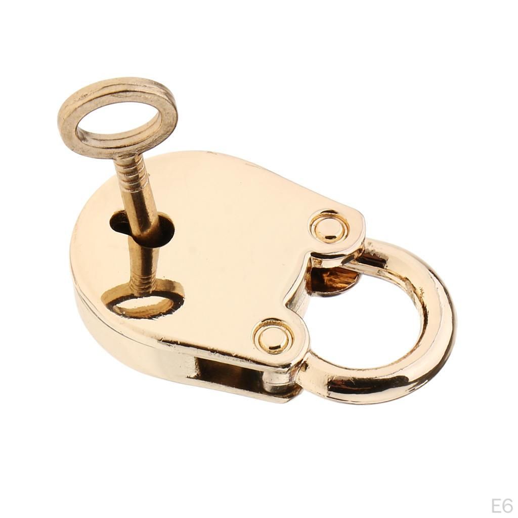 23mm Mini Padlock Cabinet Dresser Drawer Travel Suitcase Luggage Bag Handbag Pad Lock Keep