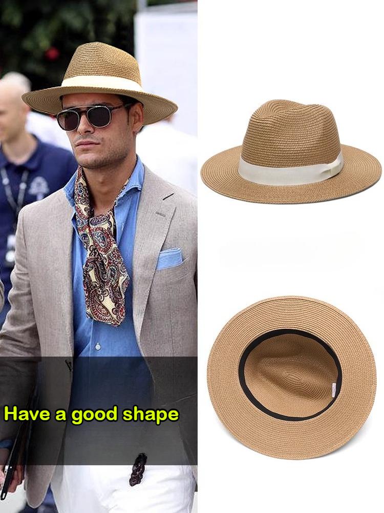Wide Brim 63cm XL Sun Hat  for Men Women Casual  Large Panama Jazz Straw Hat Beach Wedding Khaki Plus Big Size Cap 60cm Custom