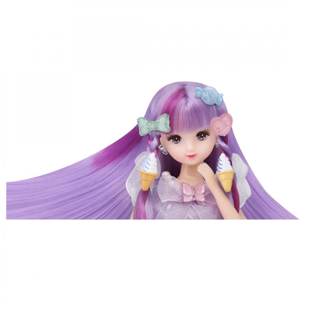 TAKARA TOMY "Licca-chan Doll Kiratto Karachen Gelato Moe-chan (Initial Toppin Jewel Increased Edition)" Dress-up Doll Play House Toy 3 Years Old and U