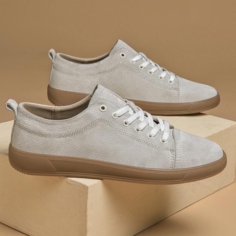 Fashion New Design Men's Casual Shoes Fashion Genuine Leather Skateboard Footwear  Comfortable Male Tenis Masculino Versatile Sneakers