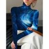 Women's Cheongsam Collar Long Sleeve T-Shirt, Regular Version, Spring and Autumn Collection