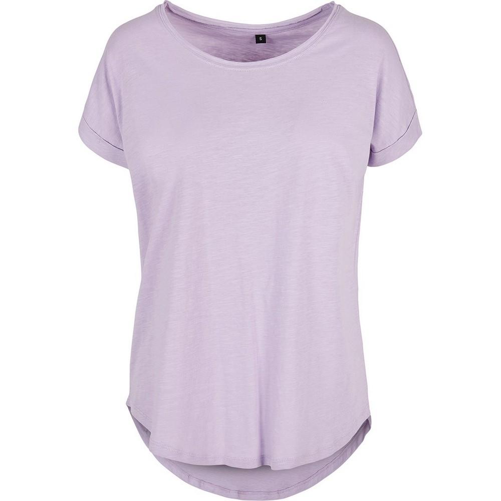 Construye tu marca Camiseta larga slub para mujer/señora