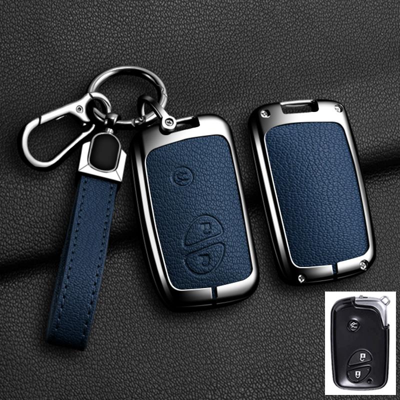 For Lexus Ct200H Gx400 Gx460 Is250 Is300C Rx270 Es240 Es350 Ls460 Gs300 450H 460H Zinc Alloy Leather Car Key Case Cover Keychain